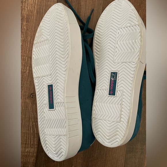 Dark Teal Adidas Sneakers - Picture 5 of 6